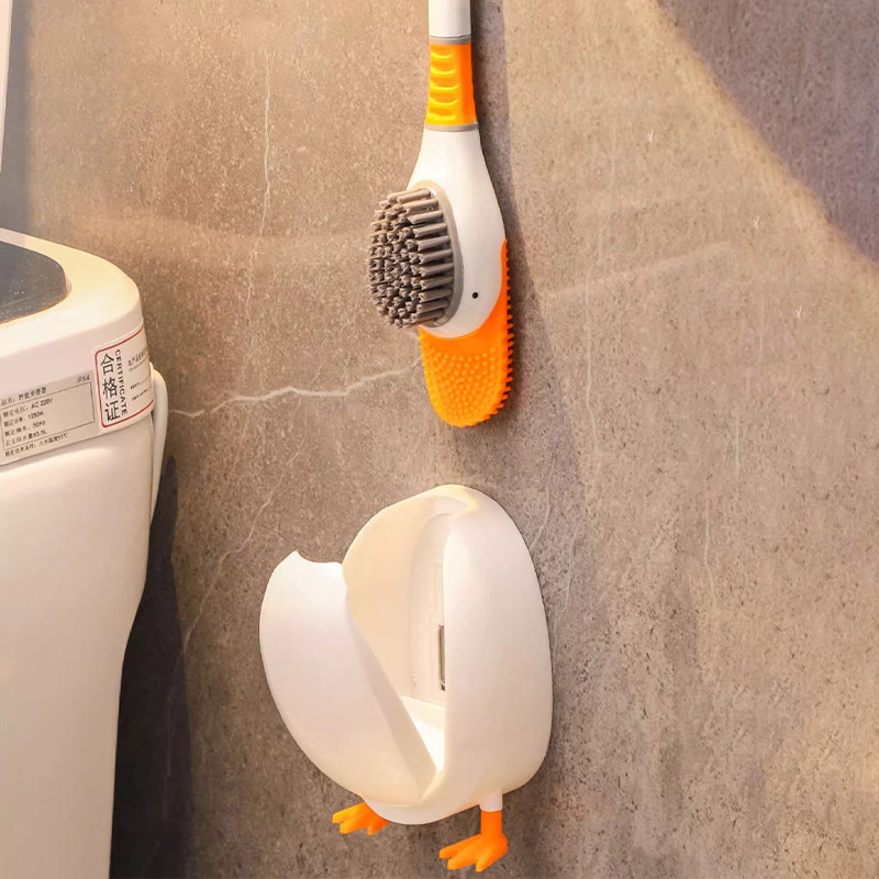 Mintrain Diving Duck Toilet Brush No Dead Angle Wall Mount