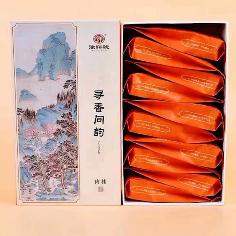 徐聘号寻香问韵 肉桂乌龙茶荔枝木炭焙浓香型武夷岩茶叶125克/1盒 - 图1