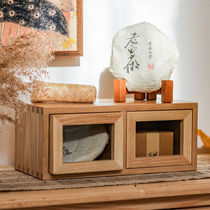 Culvert Solid Wood Table Drawer Containing Box Shelve Day Style Tea Set Cosmetics Stationery Miscellaneous Finishing Box Solid Wood