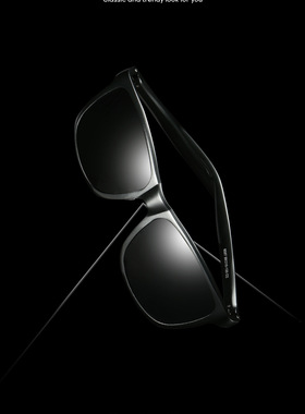 男士铝镁框偏光太阳镜高清运动墨镜骑行驾驶黑框遮阳防紫外线眼镜