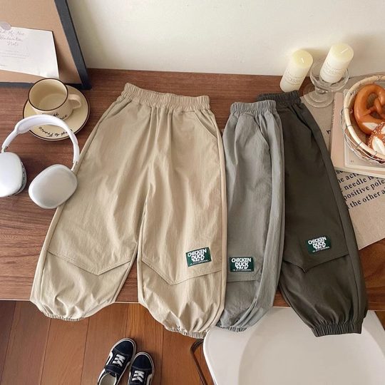 Boys summer thin casual overalls