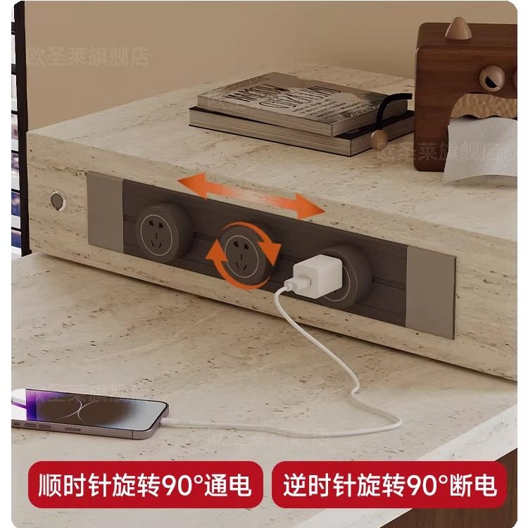 洞石下挂岩板岛台餐桌一体家用伸缩中古小户型开放厨房靠墙中导台,淘宝优惠券,粉丝福利购,淘宝优惠卷