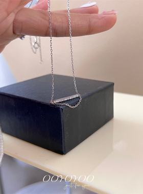 925银细链条流苏女锁骨链ins小众