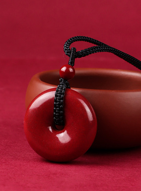 原矿新款原创设计女项链包挂男平安扣挂钥匙扣件护身符原石紫金砂