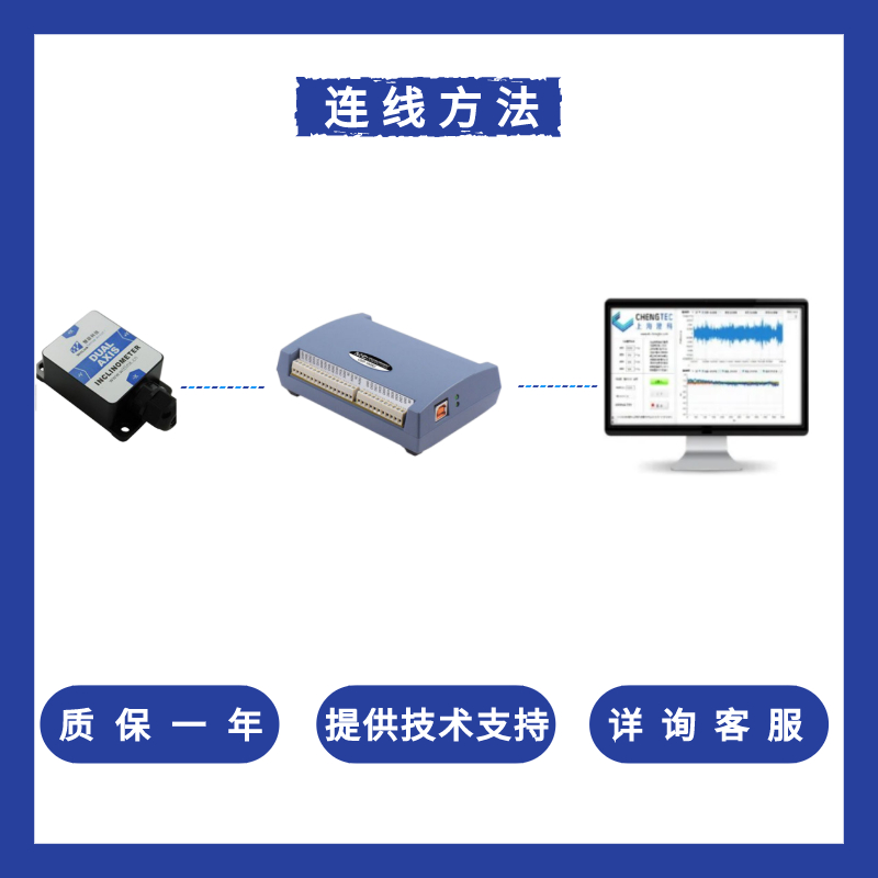 销澄科LIS326串口RS232RS485双轴倾角传感器角度传感器模块 - 图0