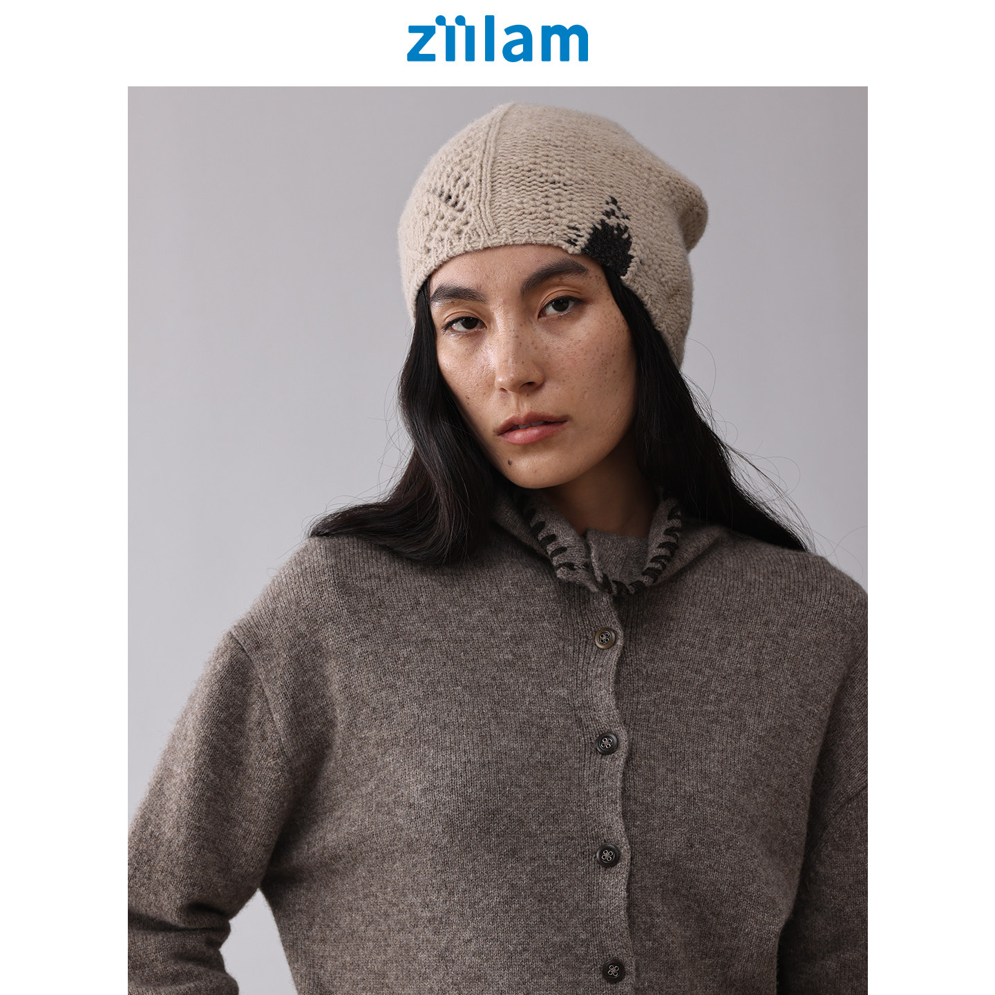 ziilam枝蓝 镂空羊毛冷帽美利奴羊毛针织冬季防寒保暖帽子,淘宝优惠券,粉丝福利购,淘宝优惠卷