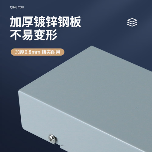 2口光缆终端盒满配接续盒方口熔纤盒4芯光端盒迷你FC-SC-LC-ST多模光纤终端盒熔接盒户外防水熔纤盘单模多模 - 图1