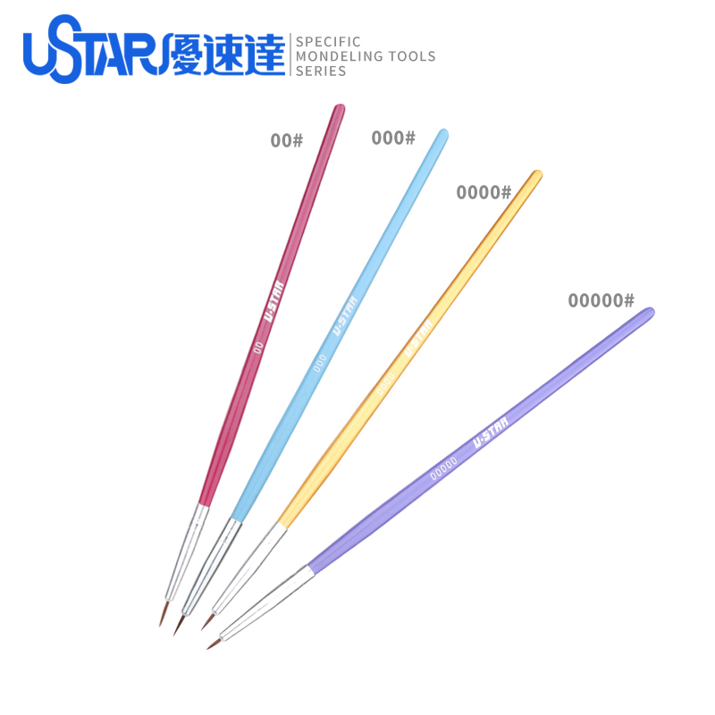 U-Star优速达UA-90026手办模型手涂勾线渗线上色面相笔 00-0000号 - 图2