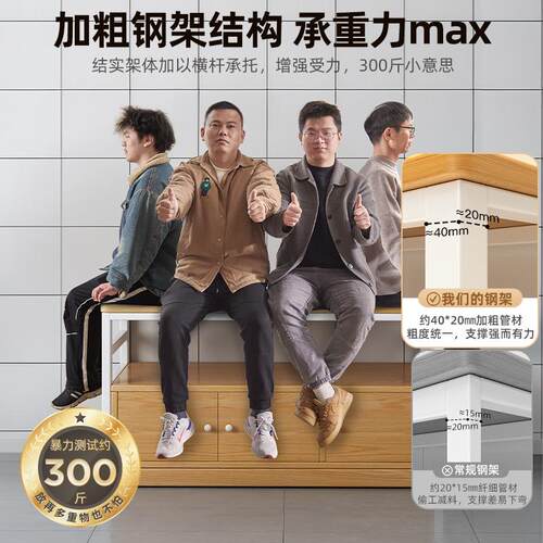 厨房多功能置物架橱柜切菜桌子工作台多层微波炉家用靠墙边柜淘 - 图2