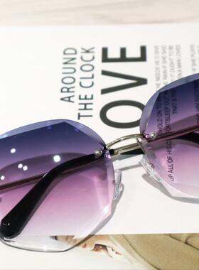 墨镜切边复古风太阳镜网红同款