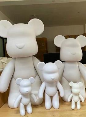 白坯可涂色DIY贴钻暴力熊满钻耶诞节礼物摆件手工贴钻熊节日礼品