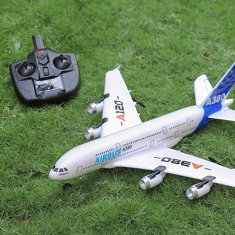 遥控飞机模型客机玩具男孩航模空客a380大型航空儿童拼装仿真耐摔