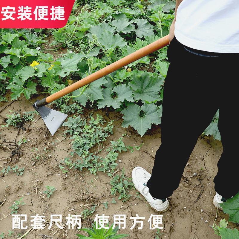 地锄头全锰钢加厚家用户外挖笋挖土地种菜农用工具开荒除草神器 - 图1