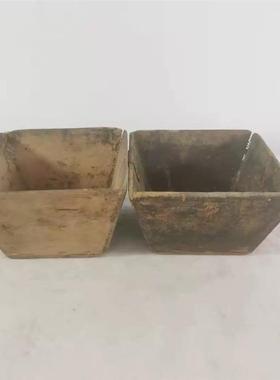 新款老物件老式米斗升粮食斗怀旧收藏杂项旧货农家院复古装饰