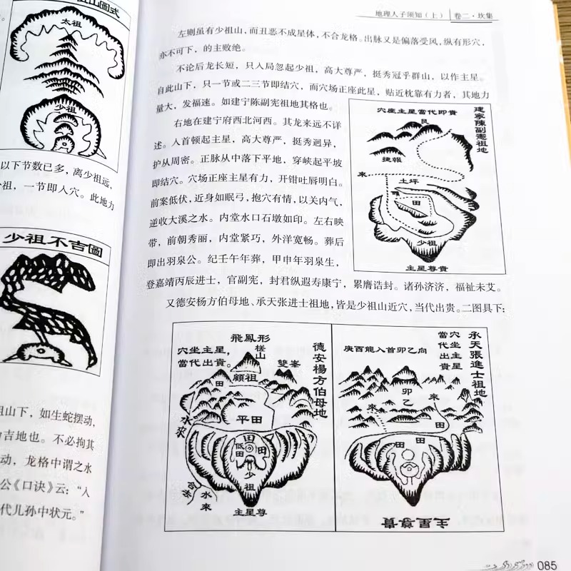 正版绘图地理人子须知（上下）形势派风水学龙、砂、穴、水、向断吉凶形峦龙穴点穴地理风水全解中国古代哲学经典书籍 - 图1