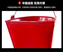 Fire Sand Barrel Extinguishing Barrel Thickened Fire Semicircle Barrel Petrol Station Special Sand Barrel Fire Iron Emergency Yellow sand