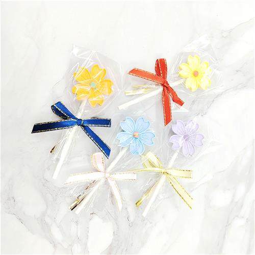 蛋糕卷雪糕棒棒糖包装糖果奶酪胶袋蝴蝶结扎丝棒透明包装纸三件套 - 图2