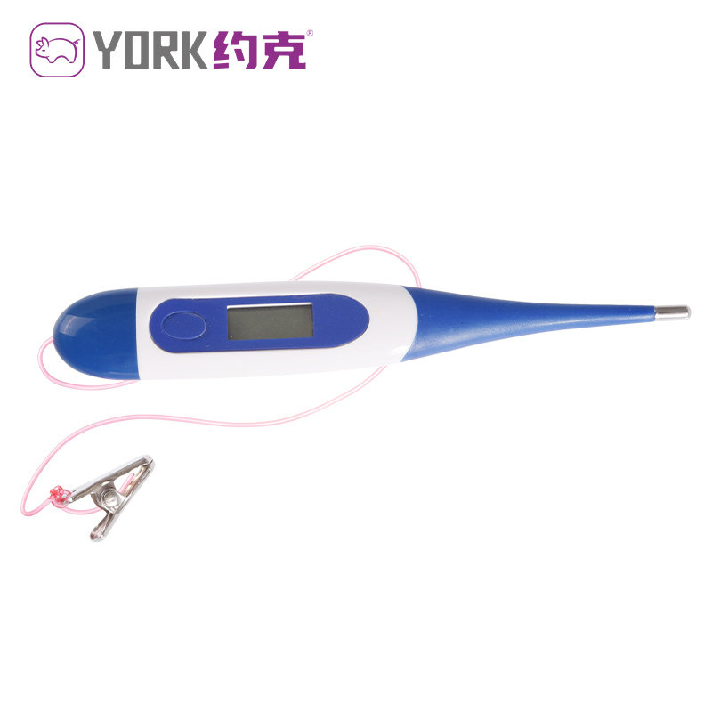 约克（YORK）软头体温计（带绳款）畜牧体温计防水带夹子猪用测温,淘宝优惠券,粉丝福利购,淘宝优惠卷