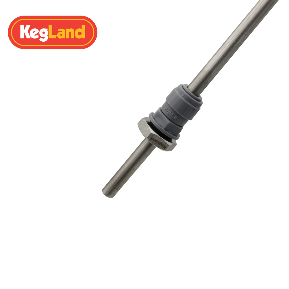 精酿 60cm 温度 套管 含1/4英寸堵头家酿 配件 KL14649 KegLand - 图0