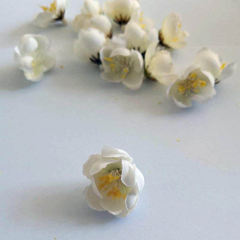 仿真桃花梅花树花朵花瓣单朵直径两三厘米绢花婚庆用品假花促销 - 图3