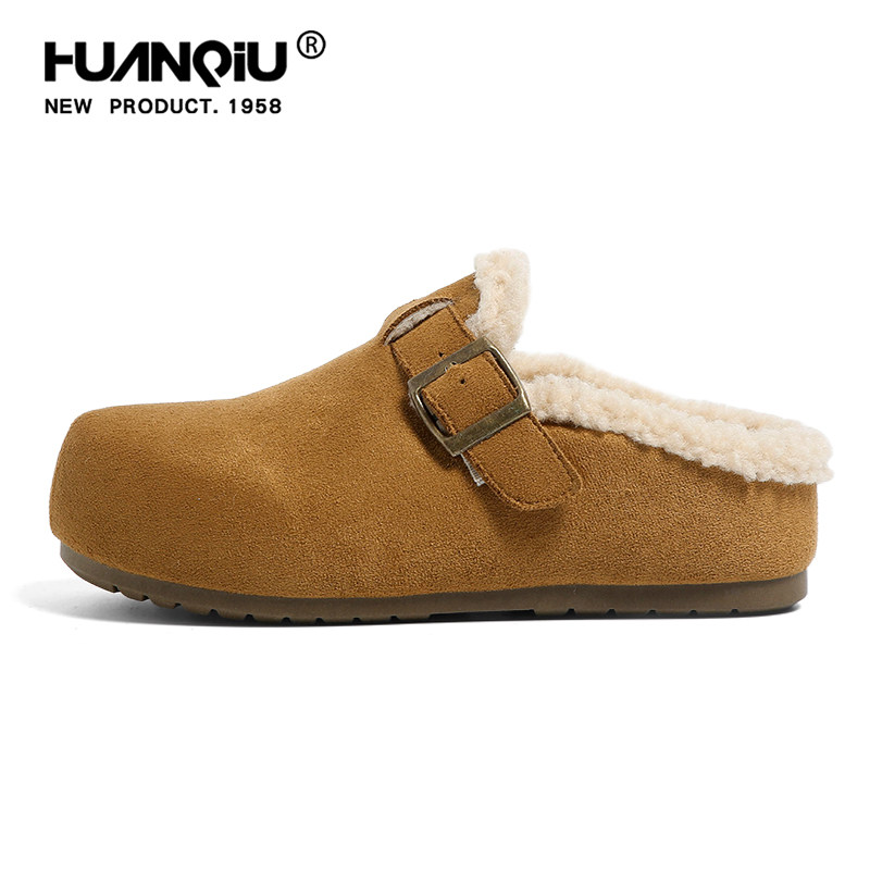 环球加绒厚底勃肯鞋女款2025冬季新款复古雪地靴轻便防滑保暖棉鞋,淘宝优惠券,粉丝福利购,淘宝优惠卷