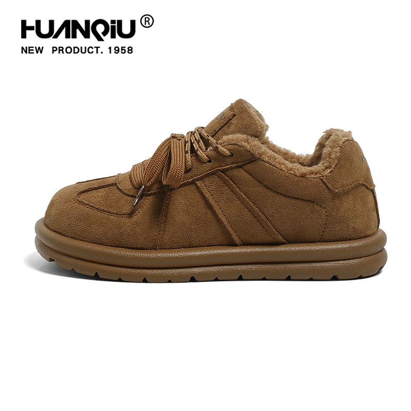 环球复古加绒德训鞋女款秋冬2025新款加厚保暖棉鞋厚底休闲鞋子女,淘宝优惠券,粉丝福利购,淘宝优惠卷