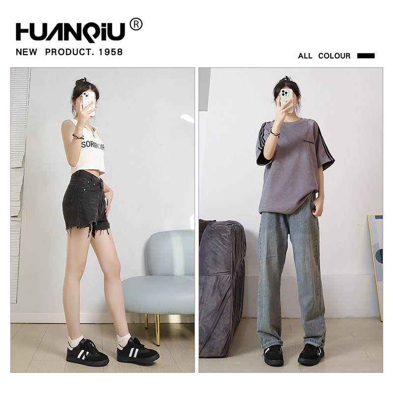 环球复古经典黑色德训鞋女2025秋季新款百搭小众平底休闲运动板鞋,淘宝优惠券,粉丝福利购,淘宝优惠卷