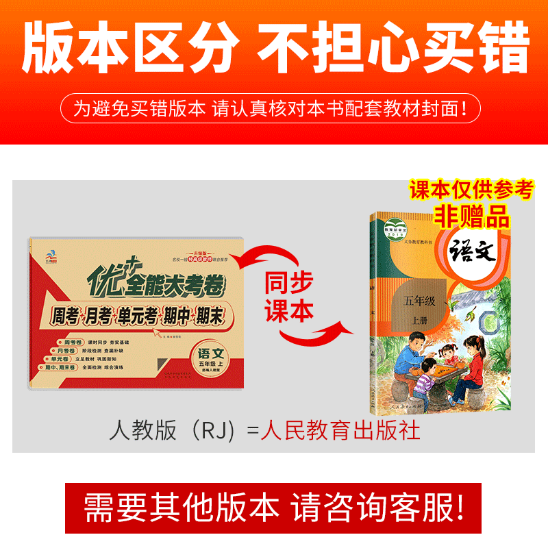 优+全能大考卷五年级上下册语文人教版同步测试卷周考月考测试卷5年级语文试卷一周一考同步教材课本 - 图0