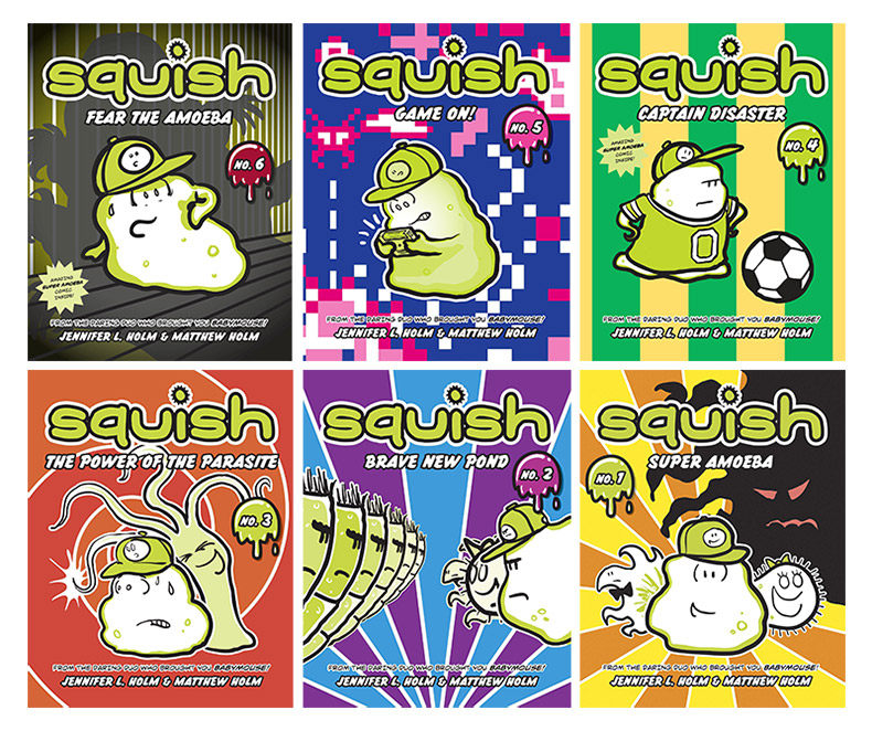 变形虫6册 英文原版 Squish 纽约时报畅销书 Jennifer Holm 英文版儿童漫画桥梁章节书 英语课外阅读 进口原版书籍,淘宝优惠券,粉丝福利购,淘宝优惠卷