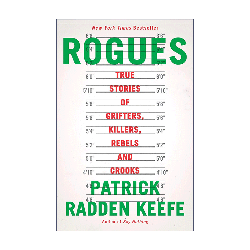 英文原版 Rogues 流氓 12个真实犯罪故事 传记 什么也别说作者Patrick Radden Keefe 英文版 进口英语原版书籍