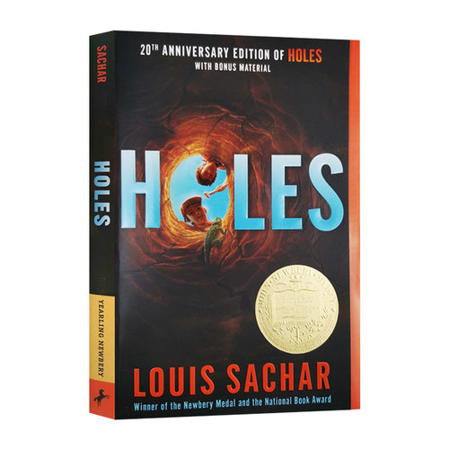正版 Holes  别有洞天英文原版小说 纽伯瑞儿童文学奖Louis Sachar青少年儿童故事英文原著搭夏洛特的网奇迹男孩wonder傻狗温迪克 - 图1