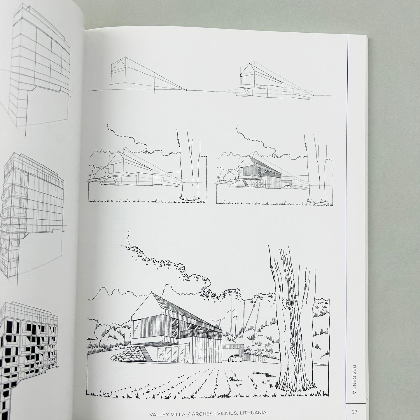 英文原版 Draw Like an Artist 像艺术家一样画画 100 座建筑物和建筑形式 英文版 进口英语原版书籍