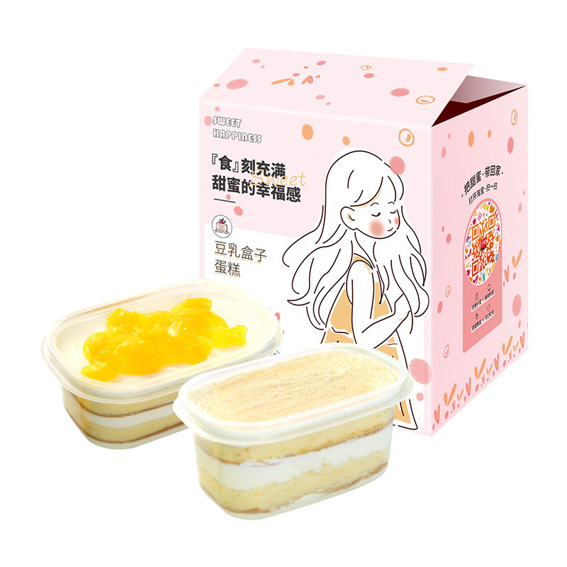 福宁豆乳蛋糕奶油提拉米苏榴莲盒子 福宁食品西式糕点
