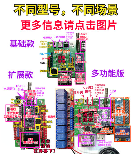 AI离线语音识别模块无线声控开发板03t传感器定制智能便携超3320 - 图0