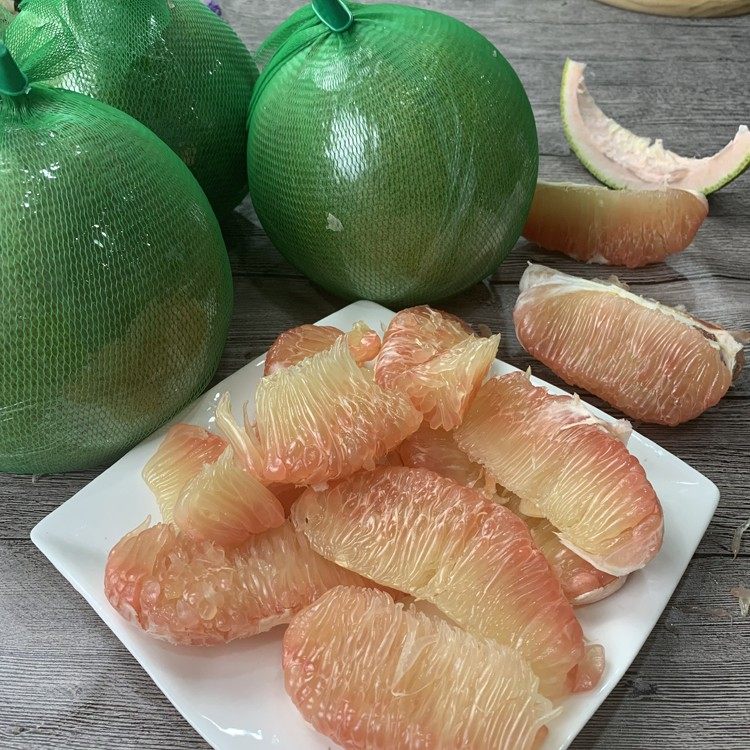 泰国香蜜柚2个进口金柚大果红黄肉柚子西施青柚子新鲜时令水果_虎窝淘