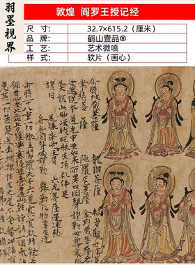 名画复制品敦煌佛说阎罗王授记四