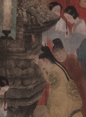 近现代何家英魂系马嵬人物工笔临摹装饰复制高清微喷宣纸画心包邮