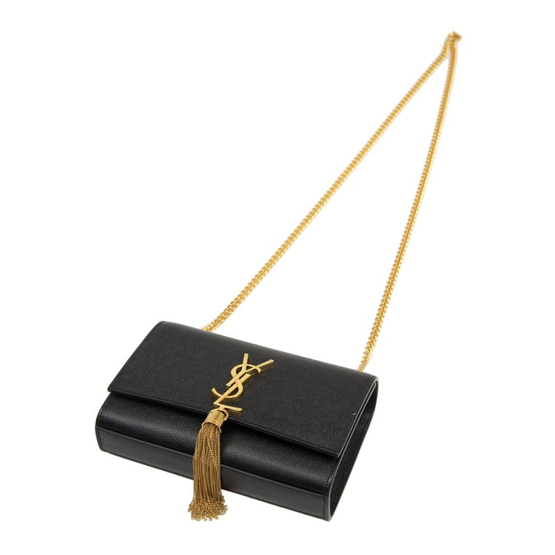 ysl女士黑色皮革斜挎包 TPOK海外女士包袋