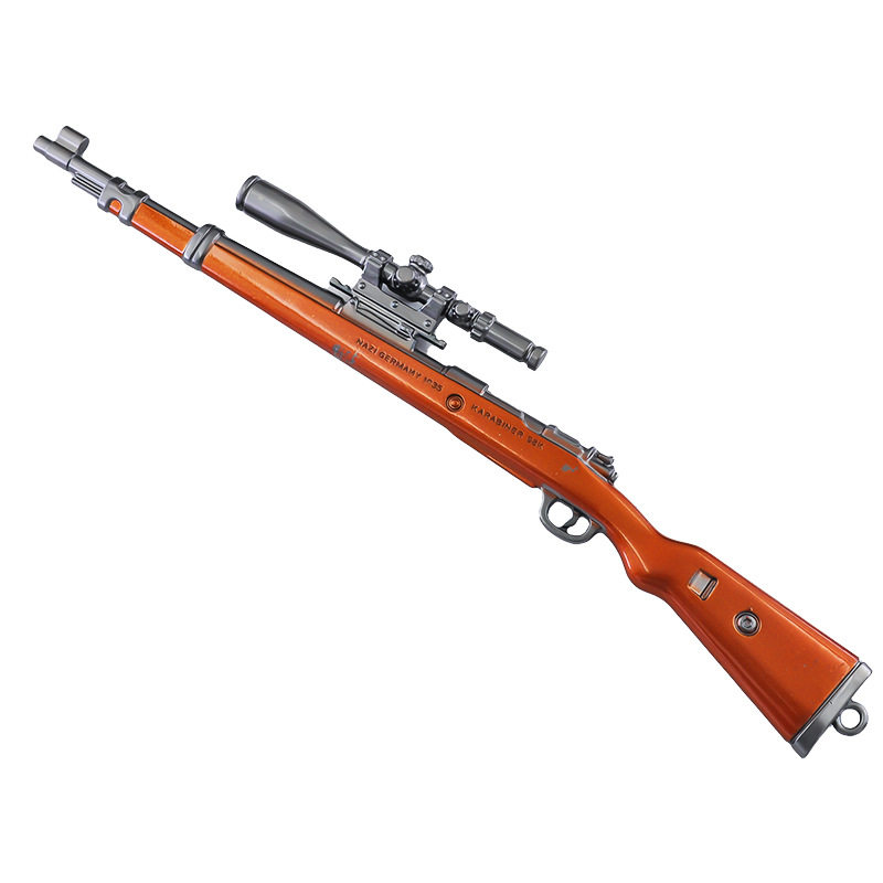 绝地求生饰品绝地求生吃鸡30厘米98K追击枪模道具学生玩具合金模型饰品钥匙扣