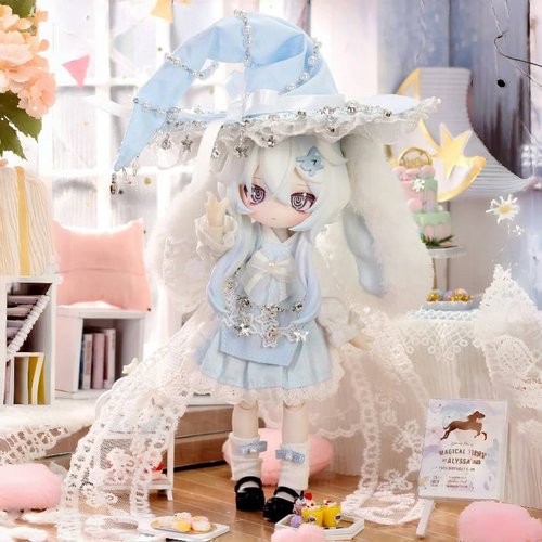 现货不可食用人偶月光童话BJD盲盒跳月时间兔宝潮玩摆件生日礼物 - 图3