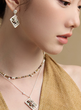 SOUNDERWANG账房先生.算盘眼镜多宝叠戴项链