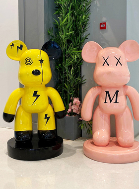 暴力熊网红门店打卡潮玩大摆件