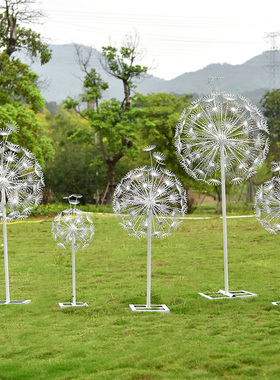 发光不锈钢蒲公英装饰