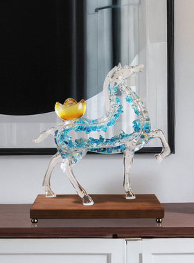 马上有钱客厅摆件乔迁新居礼物