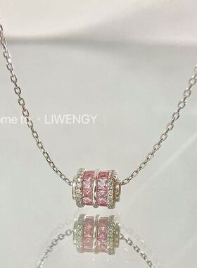 满钻方糖蝴蝶结锁骨链520礼物