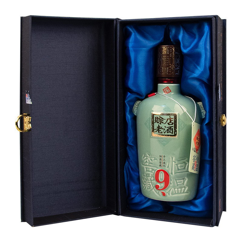 赊店老酒恒温窖藏9浓香型52度白酒500ml翻盖礼盒商务宴请