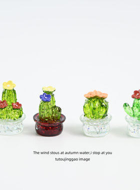 无聊了！仙人掌盆栽摆件