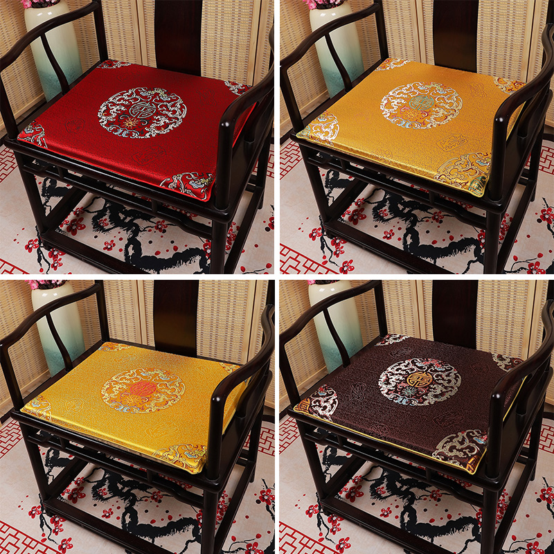 中式红木椅子太师椅坐垫沙发垫定制实木家具茶桌主人椅茶椅垫四季-图0