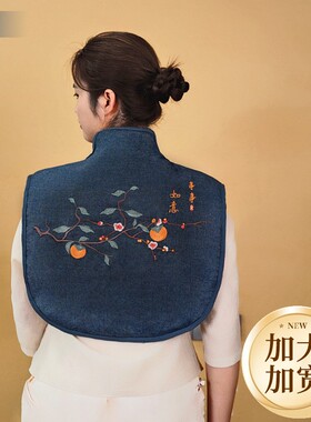 蕲姑娘电加热肩颈热敷盐袋大粒海盐粗盐肩膀脖子后背艾灸艾草披肩