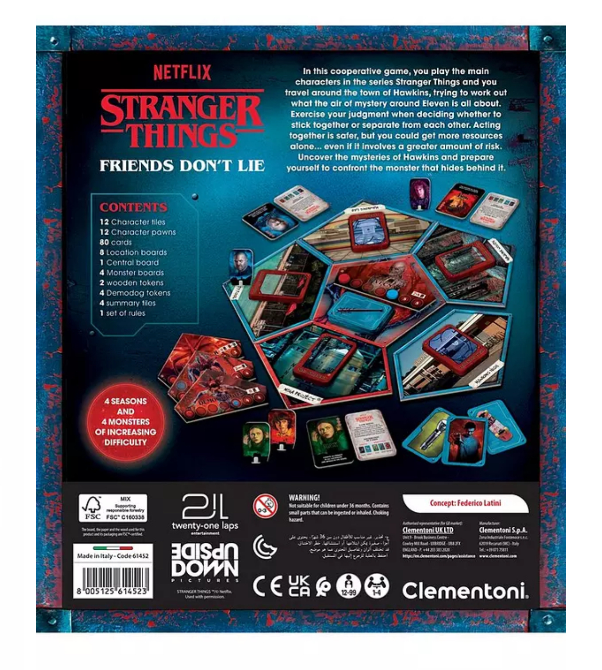 【代购】Clementoni 怪奇物语朋友不说谎 桌游艺术周边 - 图1